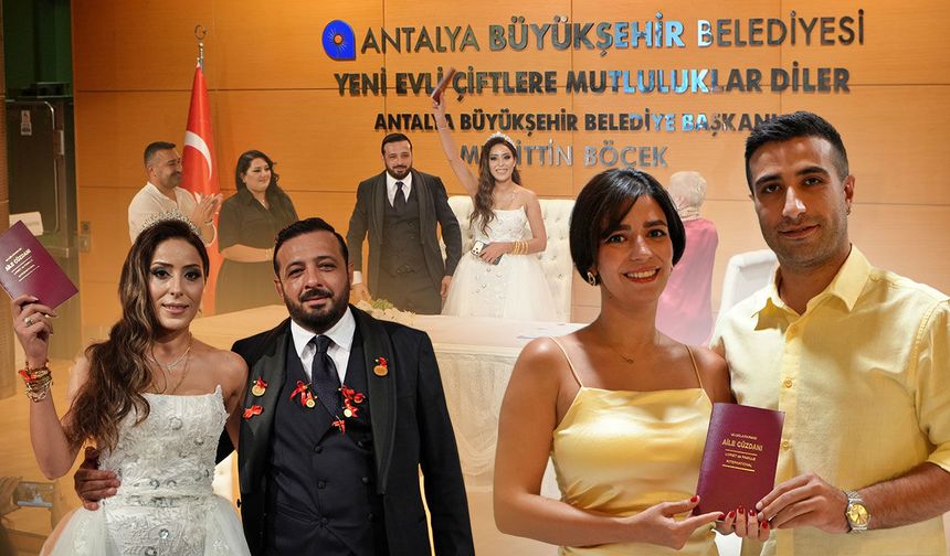 Antalya’da 71 çift aynı gün ‘evet’ dedi: "Gül’ümü aldım gidiyorum"