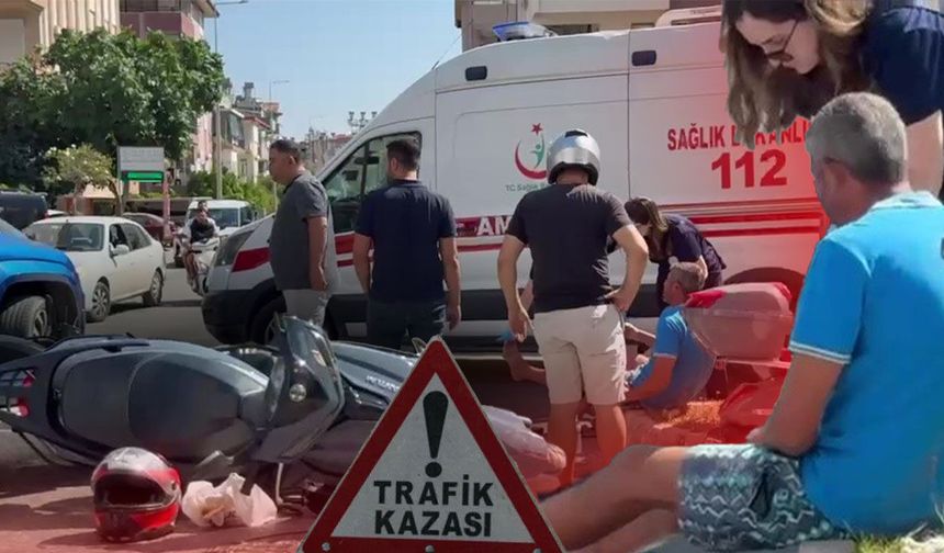 Antalya'da kamyonet ile motosiklet çarpıştı: Sürücü hastaneye kaldırıldı