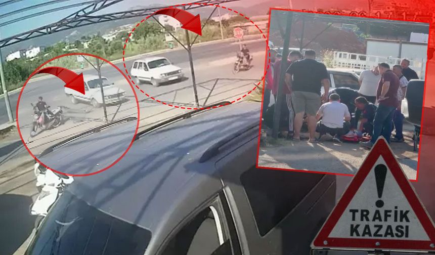 Antalya'da korkutan kaza: O anlar kamerada!