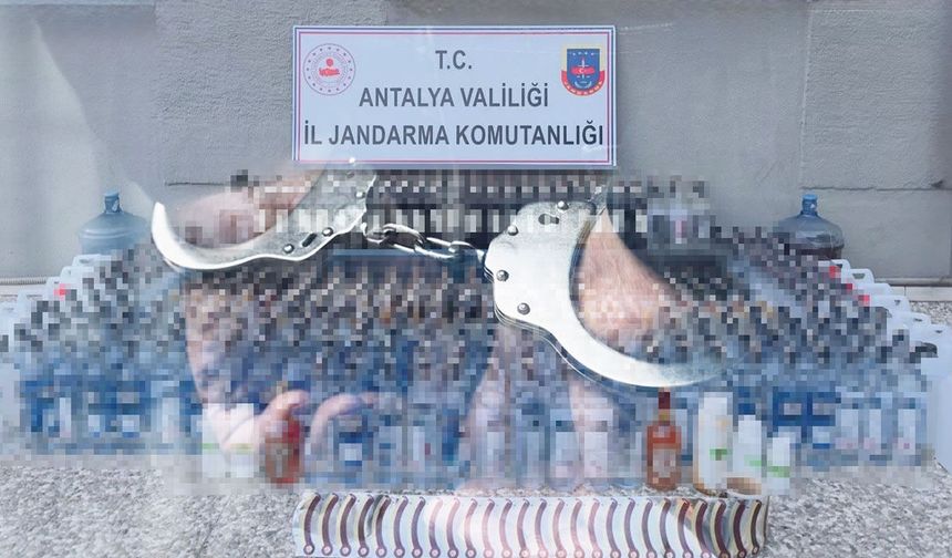 Antalya'da kaçak alkol operasyonu: 1 kişi tutuklandı
