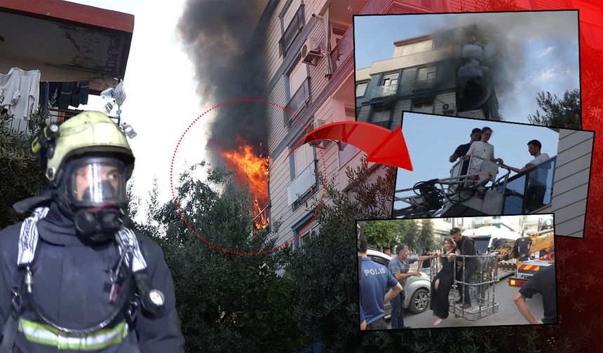 Antalya'da can pazarı: Apartmanda çıkan yangında mahsur kalan 10 kişi kurtarıldı!