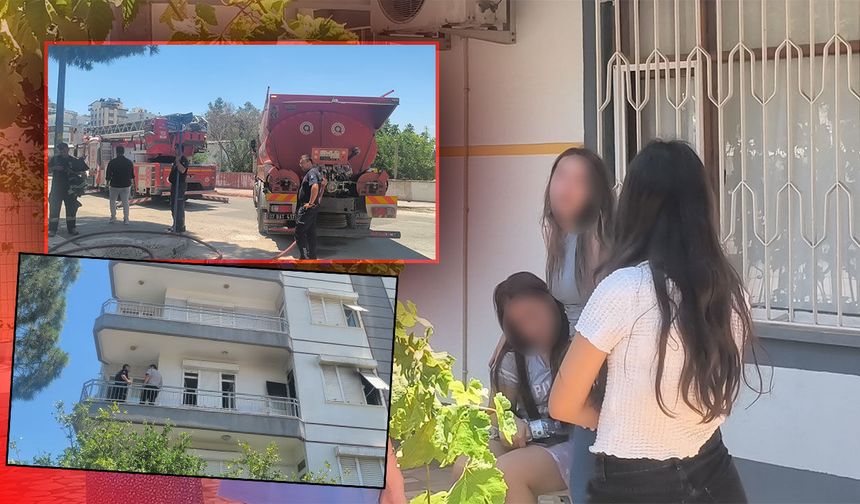 Antalya’da korkutan ev yangını: Kurtarılan kızına koşarak sarıldı