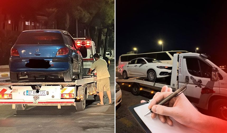Antalya'da korsan taşımacılık yapan araçlar trafikten men edildi!