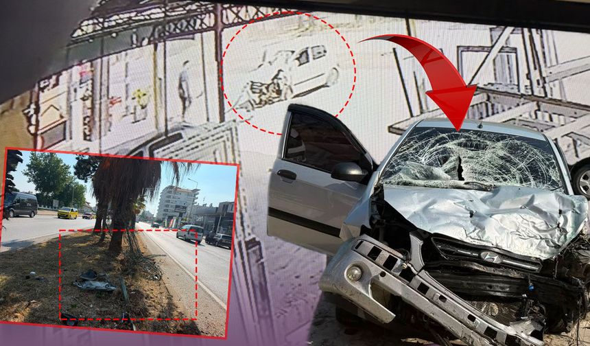 Antalya'da sollama faciası: Tel çitlere çarpan sürücü yaralandı!