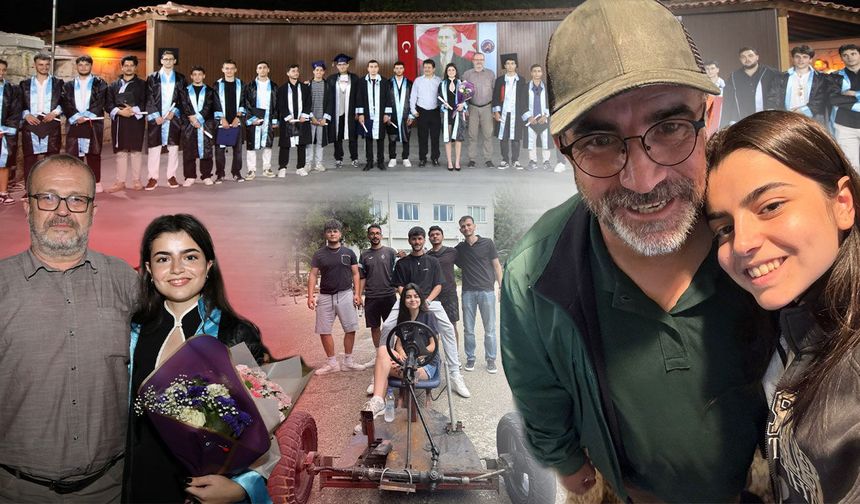 Antalya'da kendi hikayesini yazdı: Bölümünün tek kadın öğrencisi Bahar kep attı!