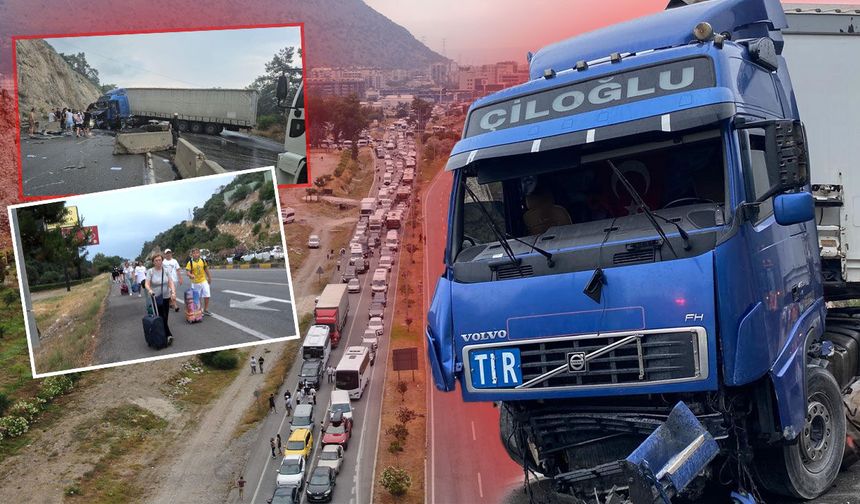 Antalya-Kemer yolunda trafiği kilitleyen kazanın detayları belli oldu!