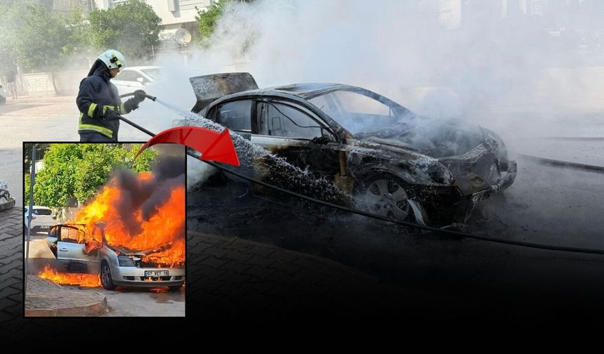 Antalya'da seyir halindeki otomobil küle dönmüştü: Detaylar belli oldu