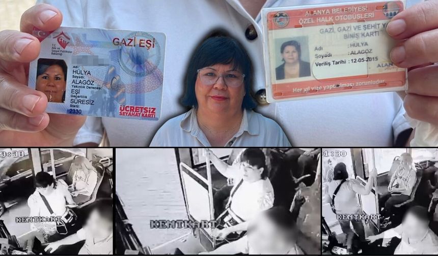 Alanya'da gazi eşinden otobüs şoförüne 'rencide edildim' davası