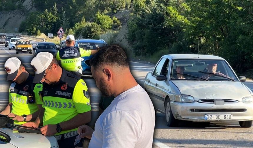 Isparta-Antalya kara yolunda jandarmadan sıkı radar denetimi