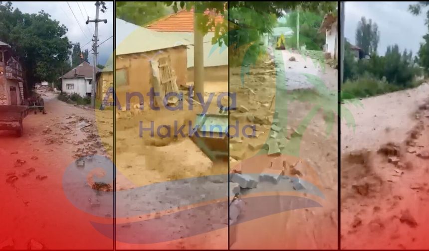 Antalya’da sağanak kabusu: Korkuteli’nde sel hayatı felç etti