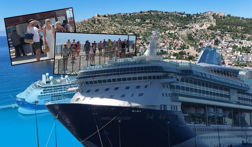 Alanya limanında dev misafir: Bin 767 İngiliz turist geldi