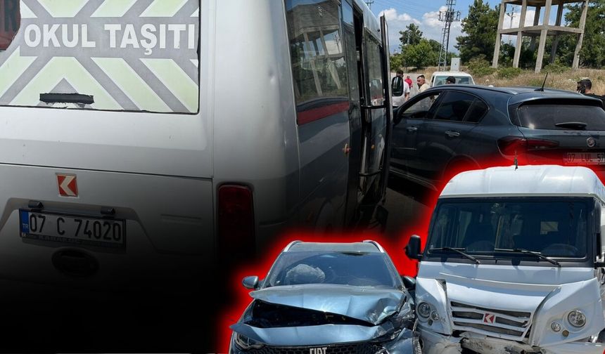 Antalya'da feci kaza! 7'si çocuk 9 yaralı