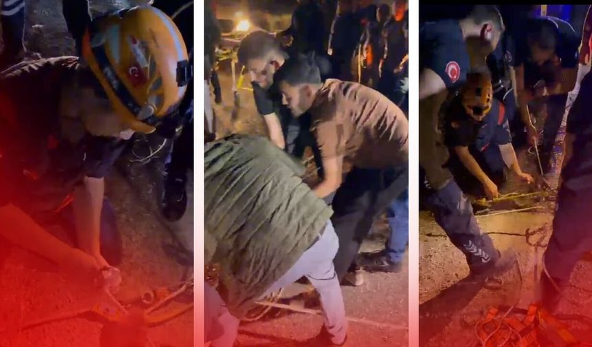 Antalya'da uçuruma yuvarlanan sürücü mucizevi şekilde kurtarıldı