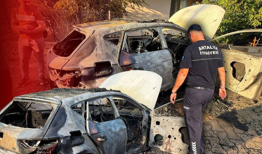 Antalya'da seyir halindeki otomobil alev topuna döndü!