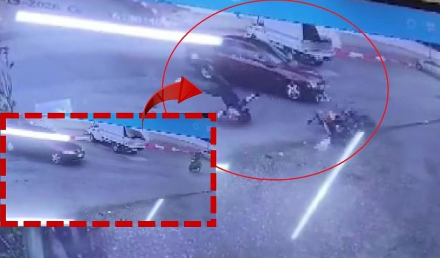 Antalya'da korkunç çarpışma! Motosikletli ölümden döndü