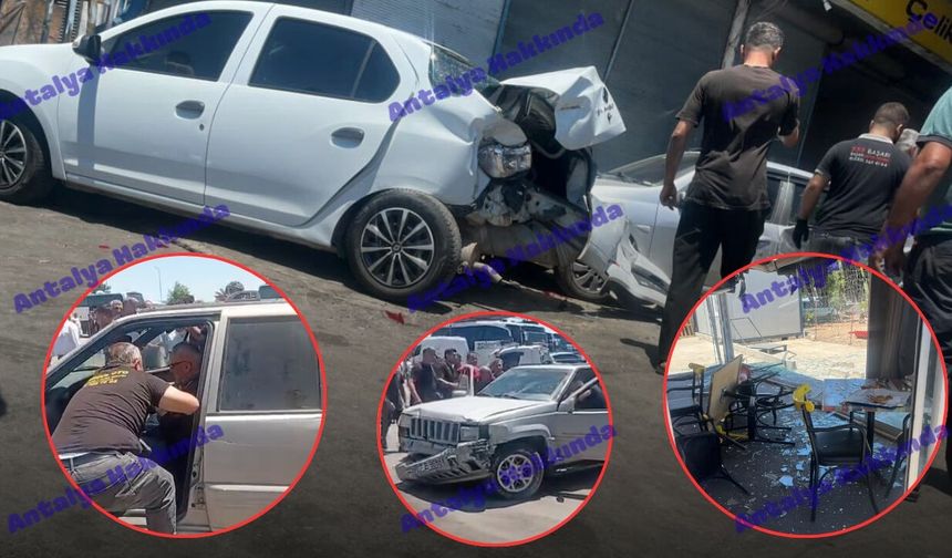 Antalya'da yaşlı sürücü sanayi sitesini savaş alanına çevirdi!