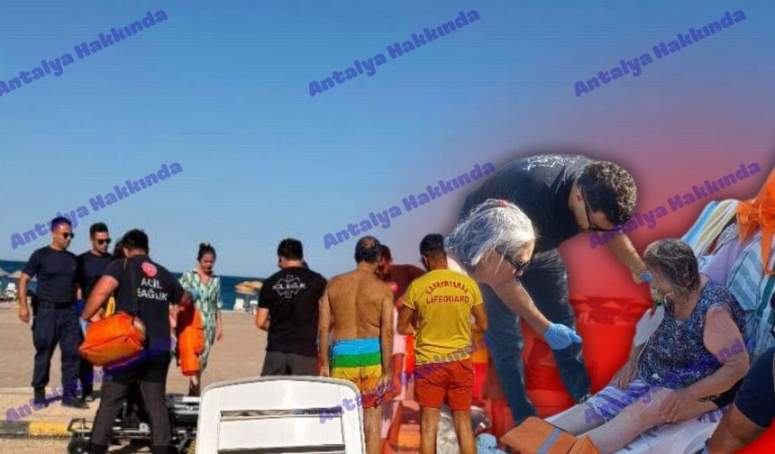Antalya'da boğulma tehlikesi geçiren 77 yaşındaki kadın hastaneye kaldırıldı!
