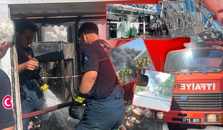 Antalya'da 5 yıldızlı otelde korkutan yangın! İşte o görüntüler