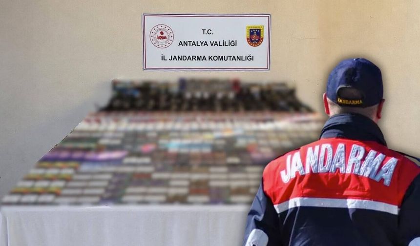 Antalya'da kaçak sigara operasyonu! İşte detaylar