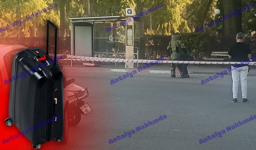 Antalya Otogarı'nda şüpheli çanta paniği!