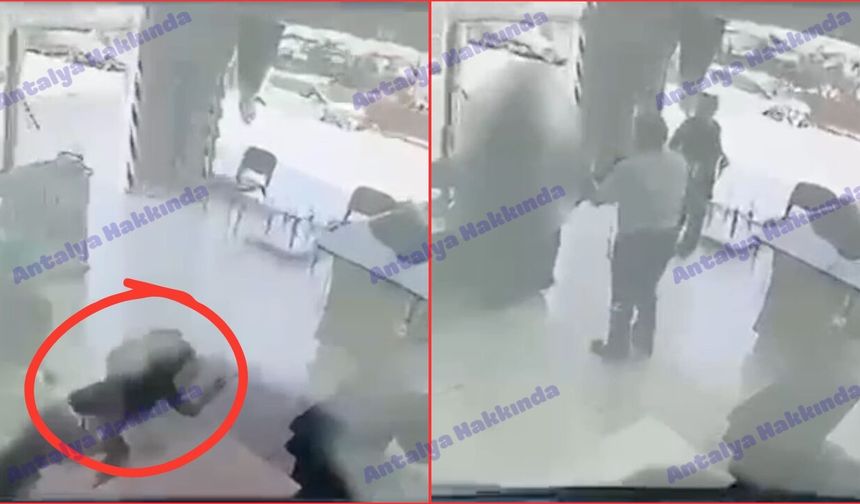 Antalya'da 6 yaşındaki çocuğa şiddet kamerada! Alıp yere fırlattı