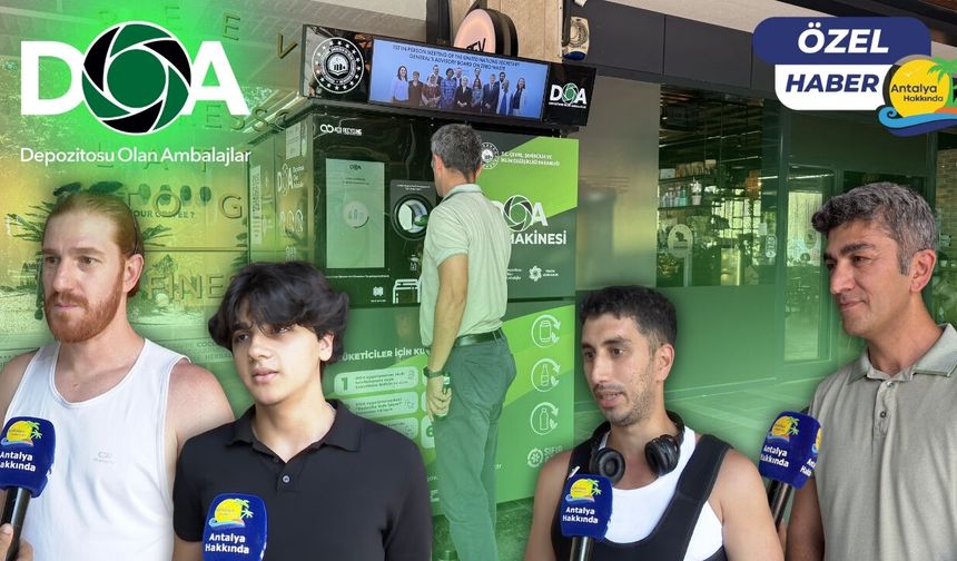 Antalya'da yeni para kazandıran uygulama! Çöpe attığın şişe artık 1 TL