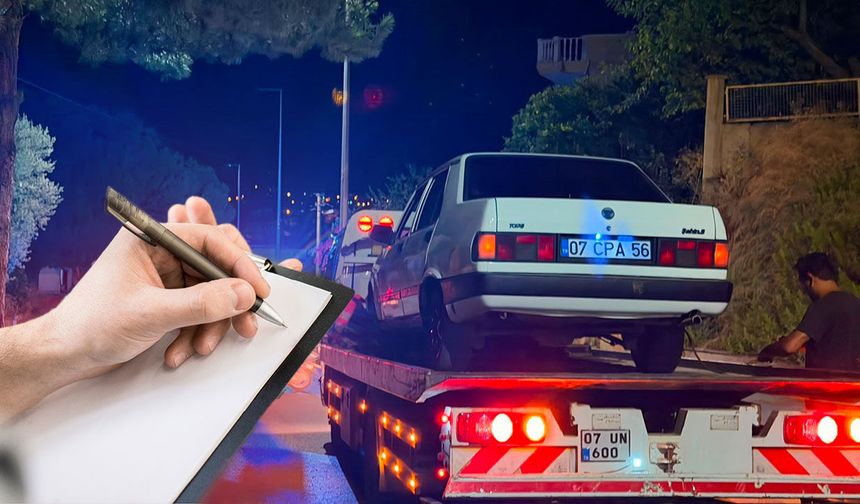 Antalya'da alkollü yakalanan sürücüye 352 bin TL ceza!