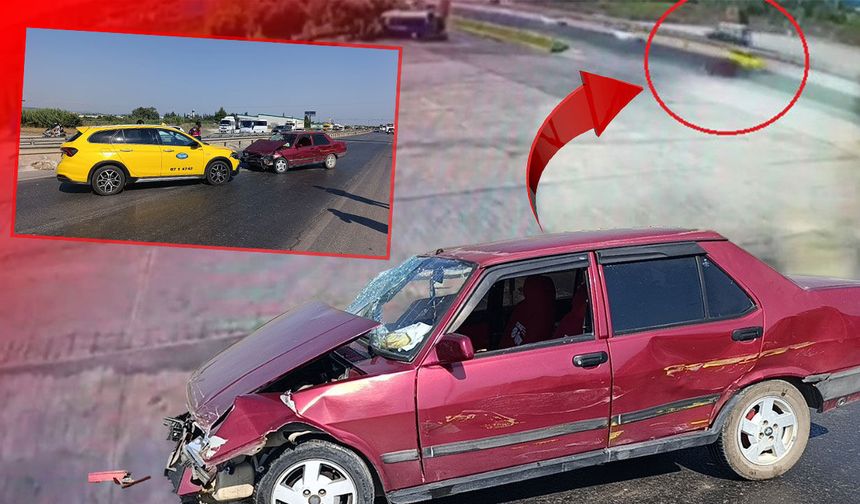 Antalya'da alkollü sürücü dehşeti: Önce bariyerlere, sonra taksiye çarptı