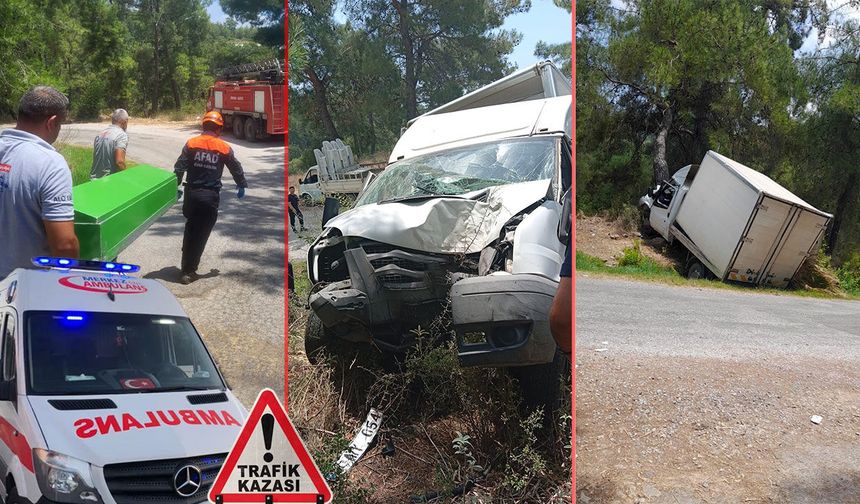 Antalya'da kamyonet ağaca çarptı: Sürücü hayatını kaybetti, 1 kişi ağır yaralandı