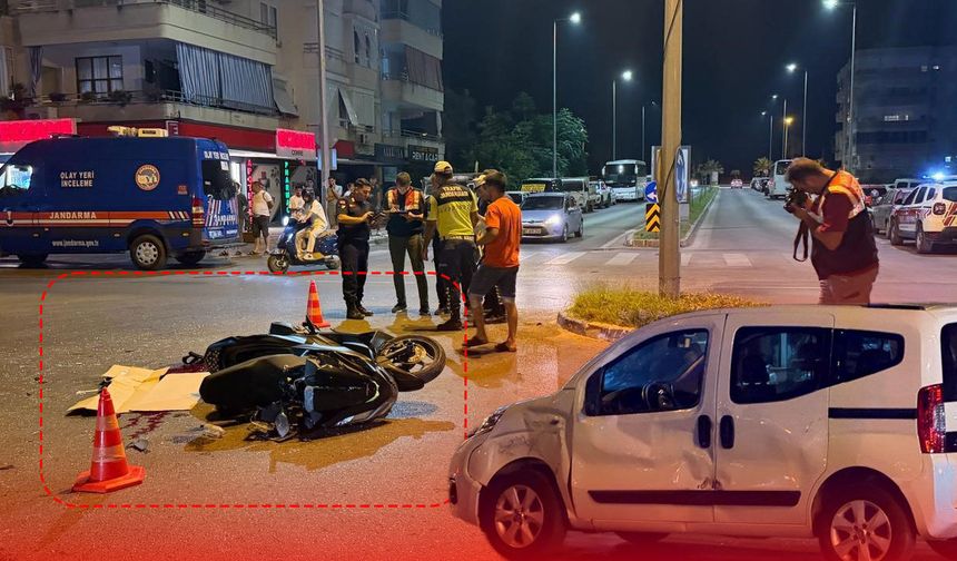 Antalya'da feci kaza: 17 yaşındaki motosiklet sürücüsü ağır yaralandı