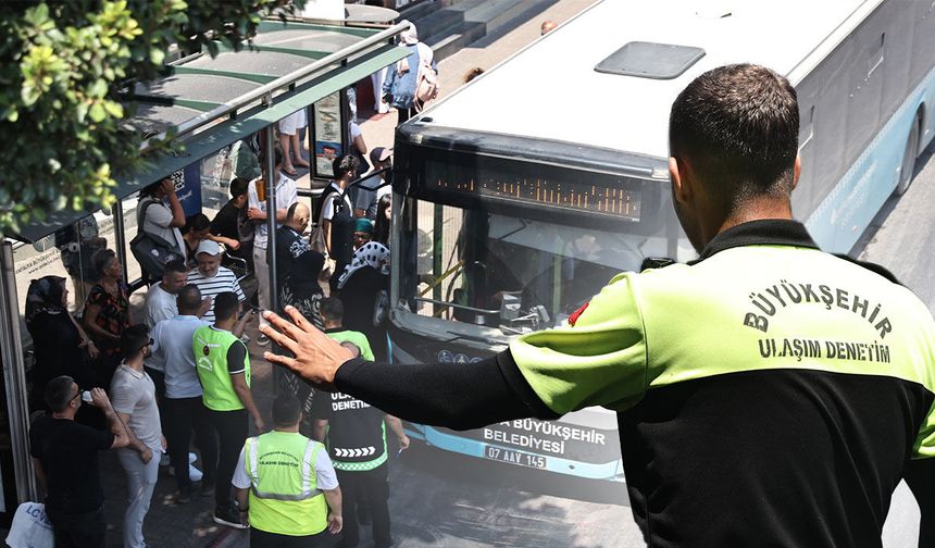 Antalya'da toplu taşımada klima denetimi: Otobüsler tek tek durduruldu