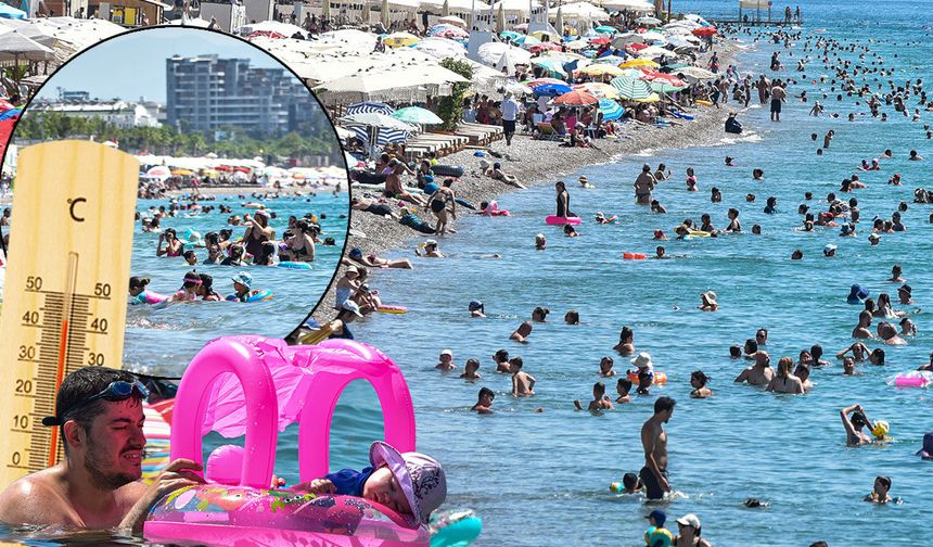Antalya'da sıcaklar bunalttı: Termometreler 40 dereceyi gösterdi!