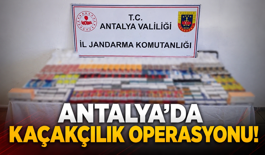 Antalya'da kaçakçılık operasyonu: Çok sayıda kaçak ürün ele geçirildi