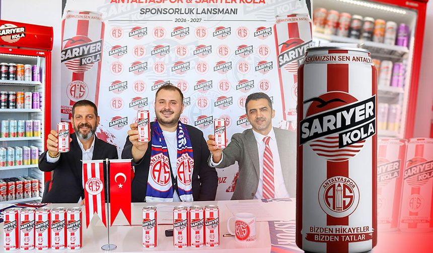 Antalyaspor'a yeni sponsorluk! Sarıyer Kola ile anlaşma imzalandı