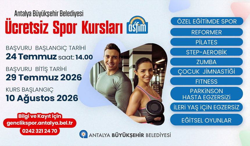 ASFİM’de yeni dönem kayıtları başladı! Eğitimler 10 Ağustos'ta