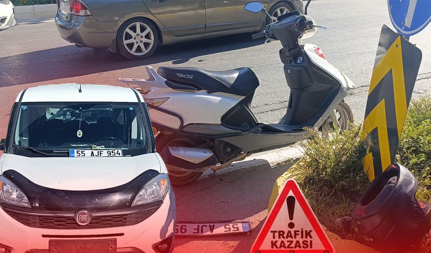 Antalya'da kavşakta korkutan çarpışma: 1 kişi yaralandı