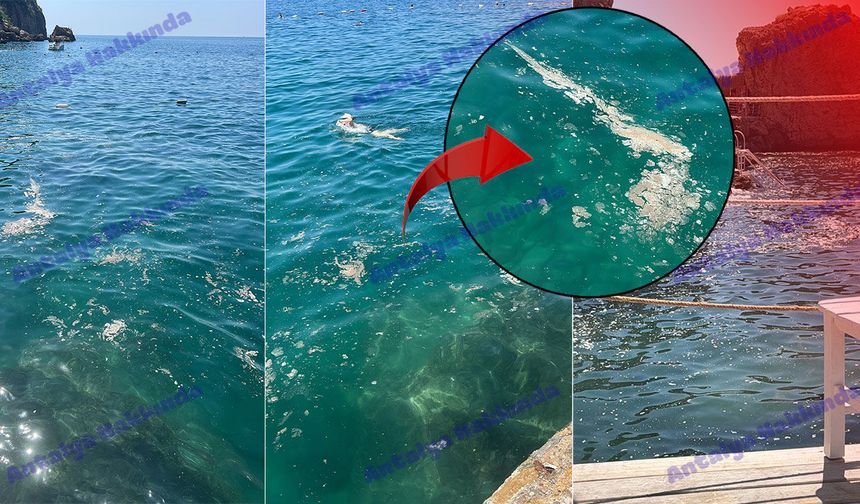Antalya'da skandal görüntü: Denize bırakılan atıklar tepki çekti!