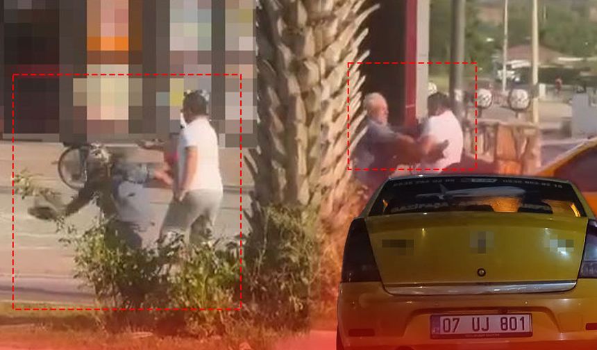 Antalya'da trafikte yumruklu kavga: Taksi şoförüne ceza yağdı!