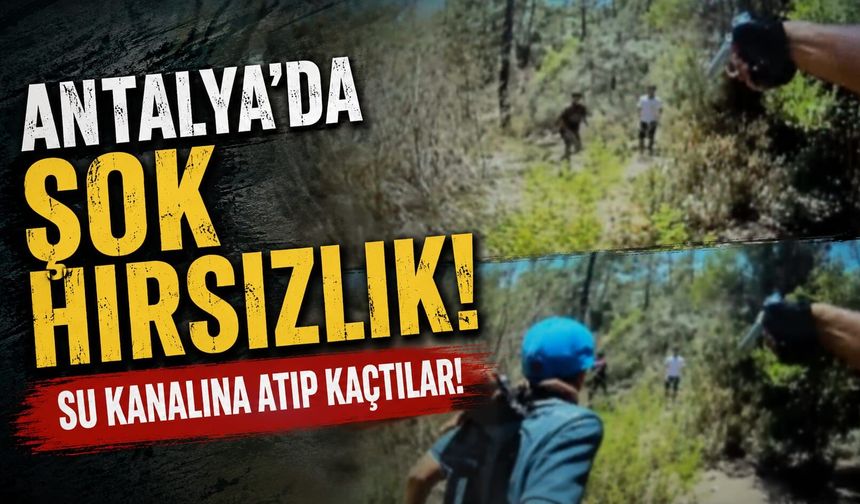 Antalya'da çalıntı motosikleti su kanalına atıp kaçtılar: 3 şüpheli yakalandı