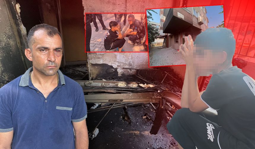 Antalya'da itfaiye ekibi yangından kurtulan çocuğu yalnız bırakmadı!