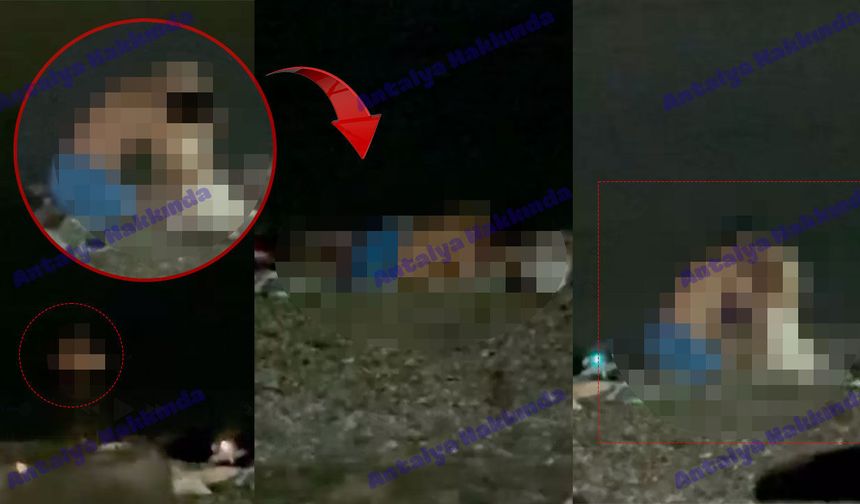 Antalya'da sahilde tepki çeken görüntü: "Çocuklarımız var"