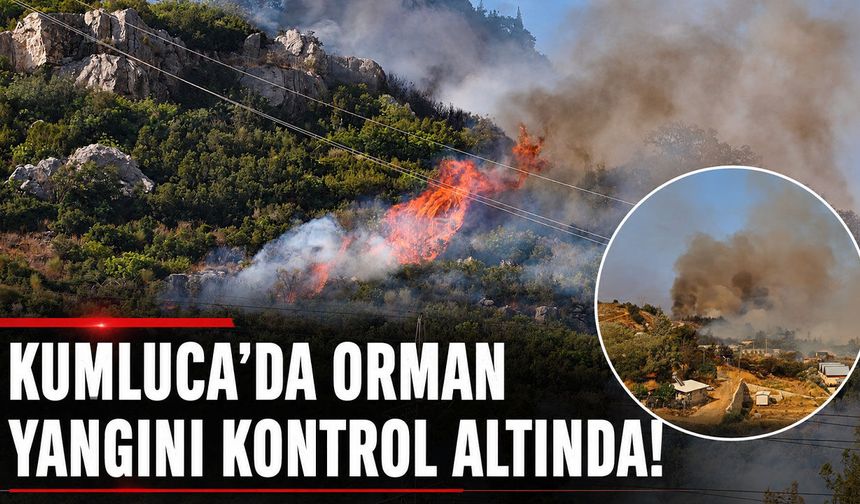 Kumluca'da orman yangını kontrol altında! 50 hektar ormanlık alan zarar gördü