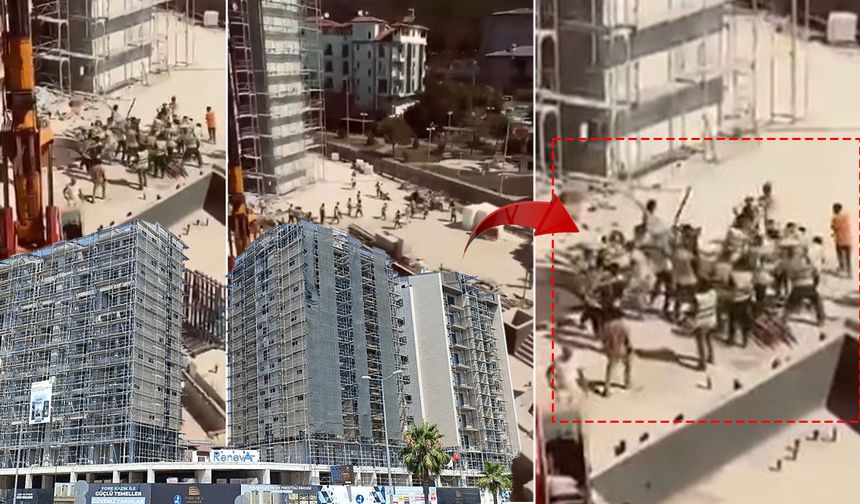 Antalya'da inşaatta işçiler birbirine girdi: 3 kişi yaralandı!