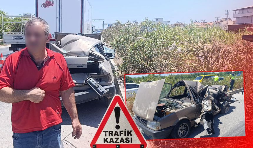 Antalya'da korkunç kaza: Sürücü camdan atlayarak kurtuldu!