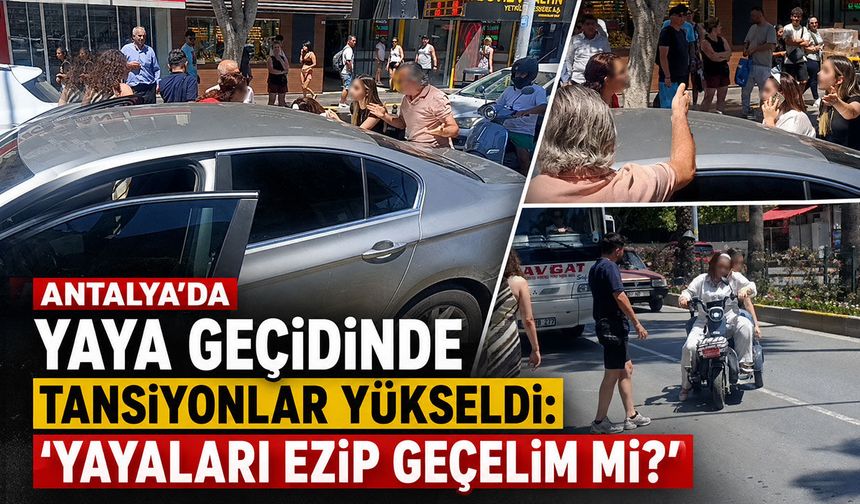 Antalya'da yaya geçidindeki kaza tartışmaya dönüştü: "Yayaları ezip geçelim mi?"