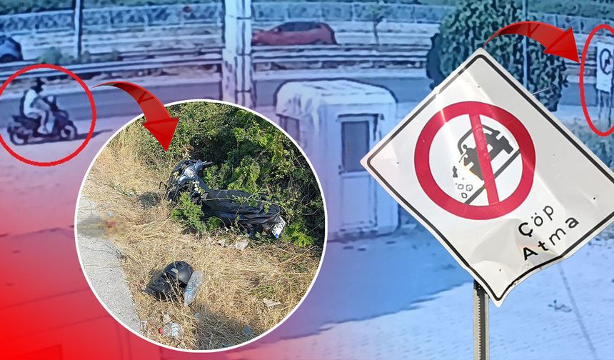 Antalya'da tabelaya çarpan motosiklet sürücüsü ölümden döndü!
