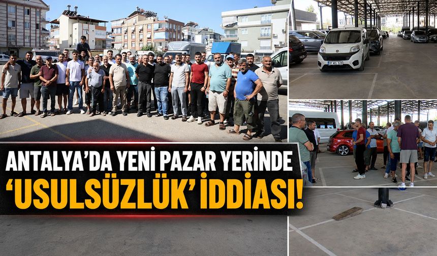 Antalya'da pazarcı esnafından tezgah protestosu! "Ekmeğimizi elimizden almaya çalışıyorlar"