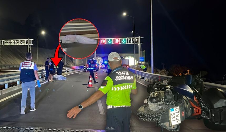 Antalya'da bariyerlere çarpan motosikletli hayatını kaybetti!