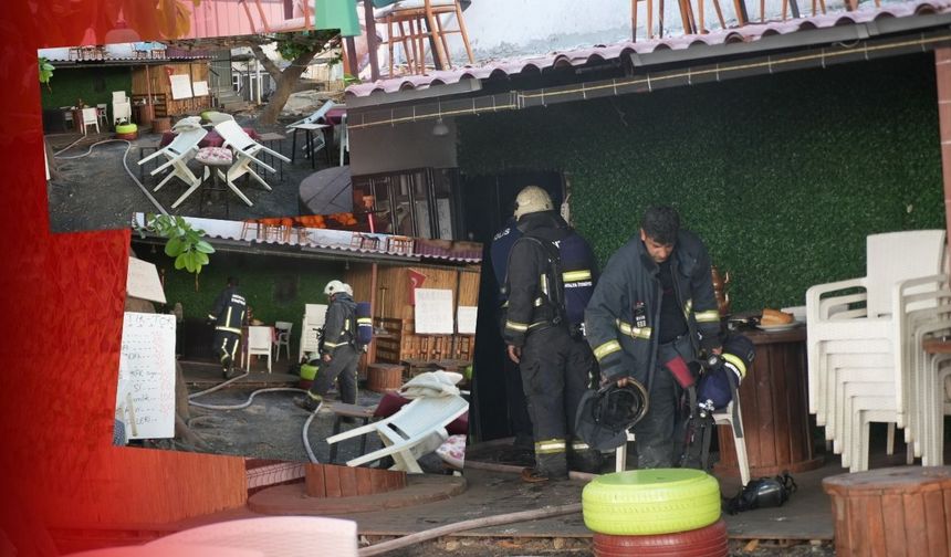 Antalya'da zabıta uyarısına öfkelenen esnaf dükkanını yaktı