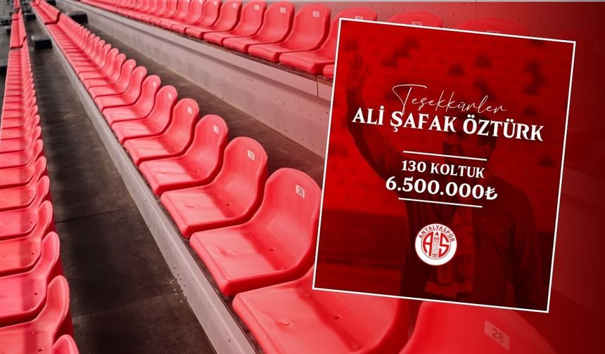 Eski başkan Ali Şafak Öztürk'ten Antalyaspor'a dev destek